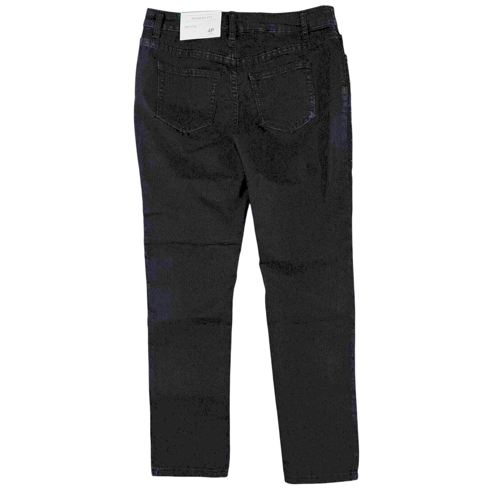 Christopher & Banks Petite Black Jeans Tapered Leg Embellished Modern‎ Fit 4P - Picture 2 of 10